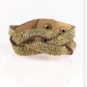 Nice Girls Finish Last Brass Bracelet Paparazzi Sparkle Urban Fashion Jewelry